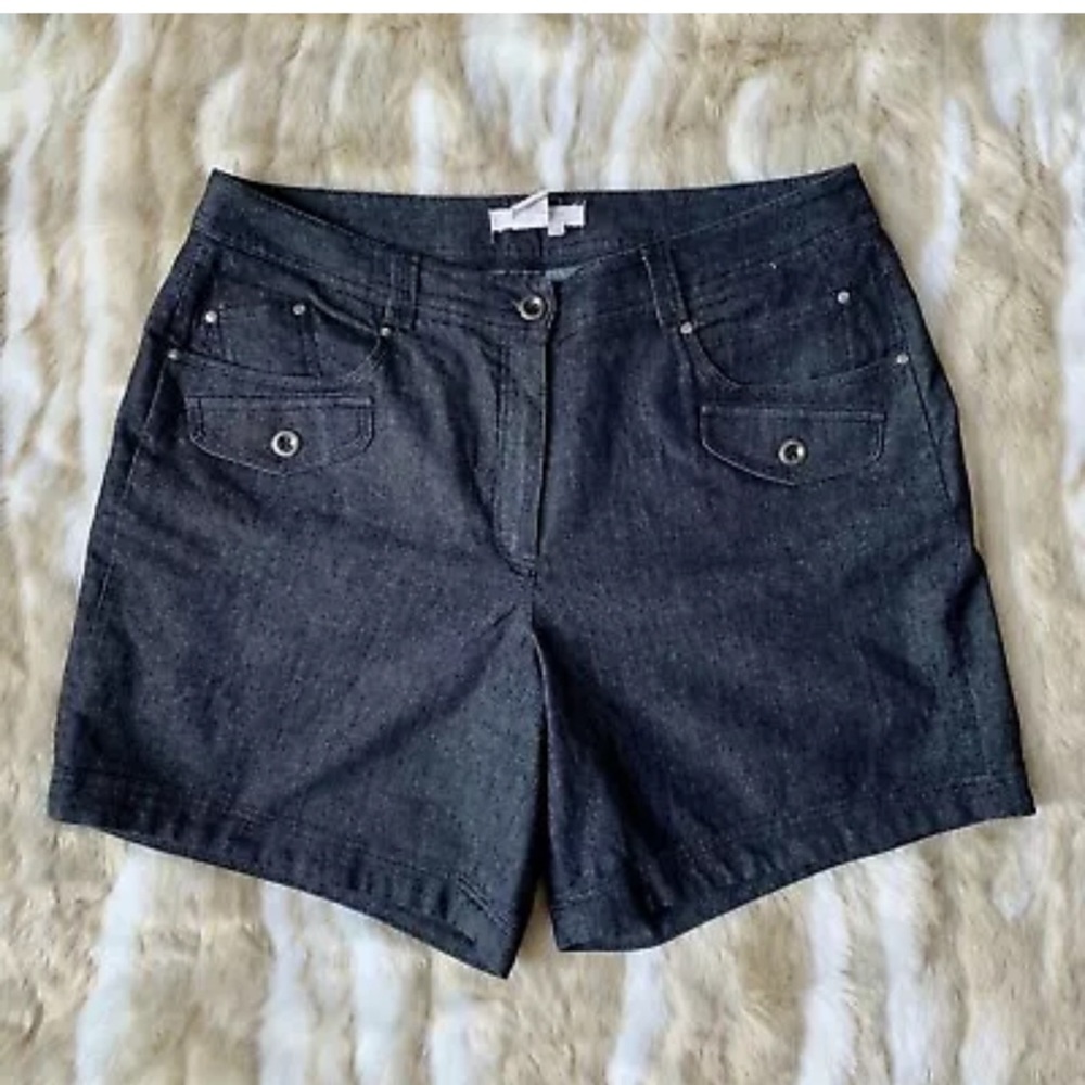 SANDRO Charcoal Black High Rise Shorts